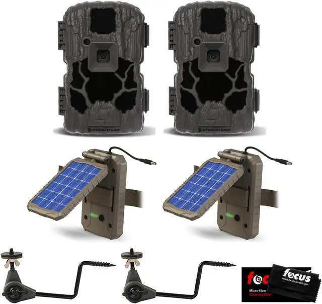 Main image of Stealth Cam Prevue PXV26 26MP Trail Camera Bundle with Solar Battery and Mount