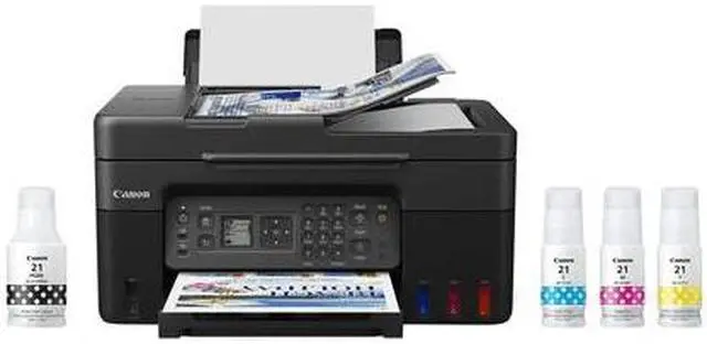 Alt view image 10 of 20 - Canon PIXMA G4270 Wireless MegaTank All-In-One Color Inkjet Printer, Black