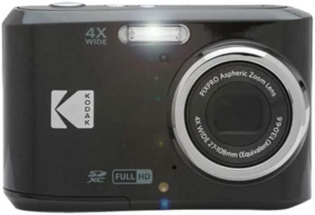 Alt view image 3 of 5 - Kodak PIXPRO FZ43 Friendly Zoom Digital Camera (Black) Bundle