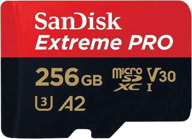 Alt view image 2 of 16 - SanDisk 256GB Extreme PRO A2 microSDXC Card UHS-I U3 V30 Read Speed up to 200MB/s for 4K UHD Video (SDSQXCD-256G-GN6MA)