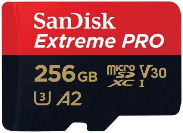 SanDisk 256GB Extreme PRO A2 microSDXC Card UHS-I U3 V30 Read