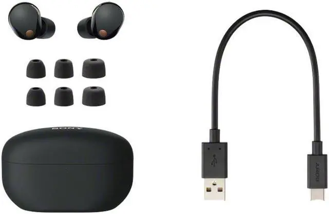 Alt view image 11 of 20 - Sony WF-1000XM5 Noise-Canceling True Wireless In-Ear Headphones (Black)