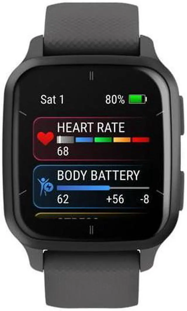 Alt view image 16 of 20 - Garmin Venu® Sq 2 GPS Smartwatch, Slate and Shadow Gray, 40 mm