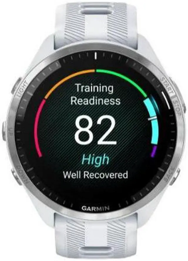 Alt view image 12 of 18 - Garmin Forerunner 965 Smartwatch - Whitestone/Powder Gray