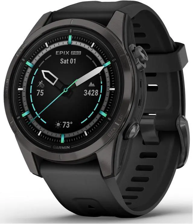Alt view image 5 of 7 - Garmin epix Pro Gen 2 Sapphire Edition Smartwatch (Gray) with Accessories Bundle