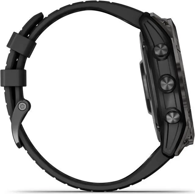 Alt view image 7 of 10 - Garmin fenix 7X Pro – Solar Edition, Slate Gray with Black Band | Solar Charging GPS Smart Watch 010-02778-00