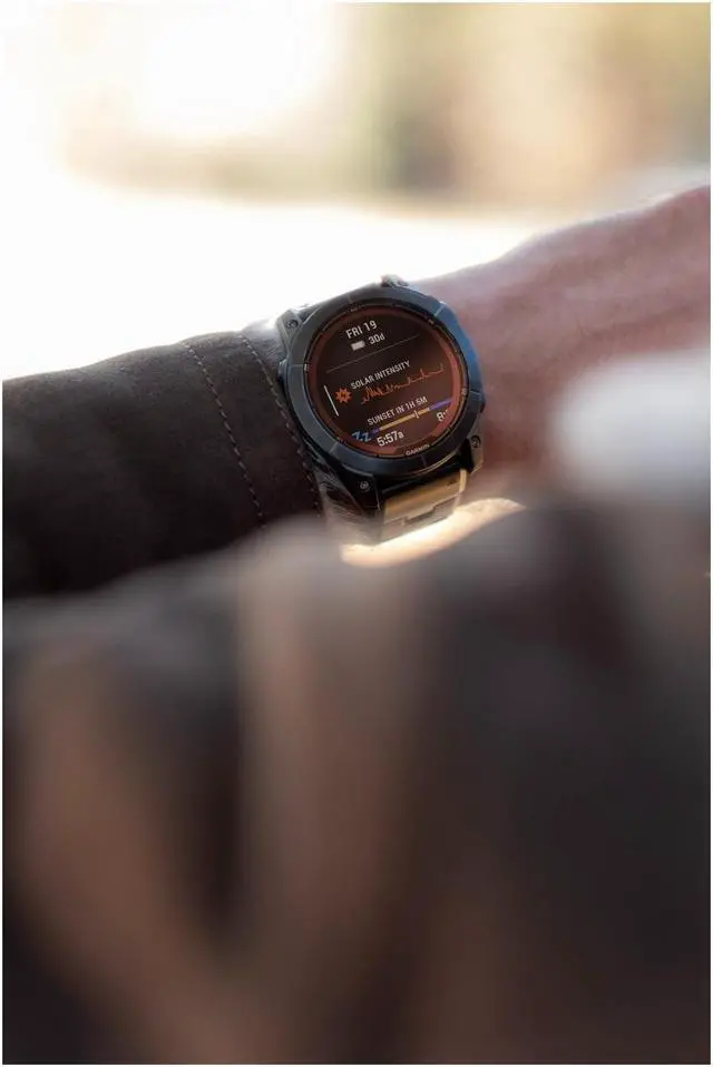 Alt view image 10 of 17 - Garmin fenix 7 Pro – Sapphire Solar Edition, Carbon Gray DLC Titanium with Black Band | Solar Charging GPS Smart Watch 010-02777-10