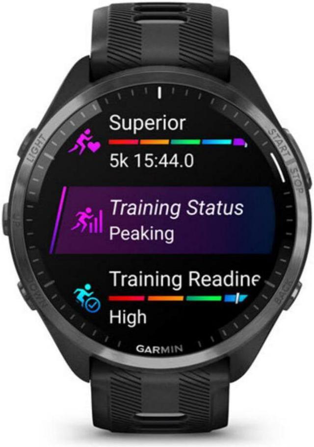 Alt view image 6 of 19 - Garmin Forerunner 965 Running Watch - Carbon Gray