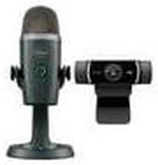 Alt view image 5 of 7 - Blue Microphones Yeti Nano Premium USB Mic (Gray) with Logitech Pro HD Webcam