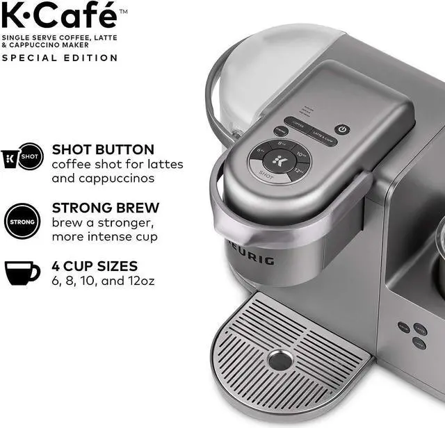 Alt view image 7 of 7 - Keurig K-Cafe Special Edition Coffee Maker with Stainless Steel Tumbler Bundle