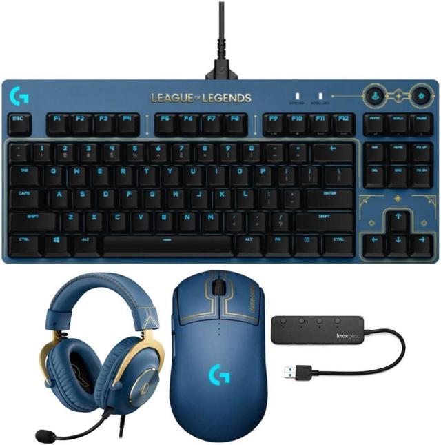with Logitech Switch Headset G Mouse, 3.0 Keyboard and Hub Mechanical Gaming PRO