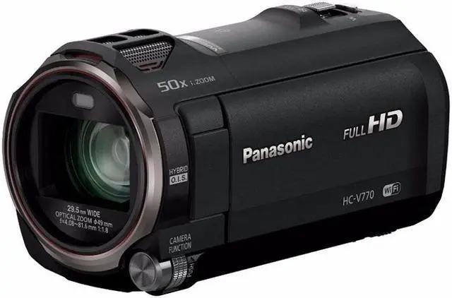 Alt view image 6 of 7 - Panasonic Hc-VX870 4K Ultra HD Camcorder With 64GB SD Card and Travel Tripod