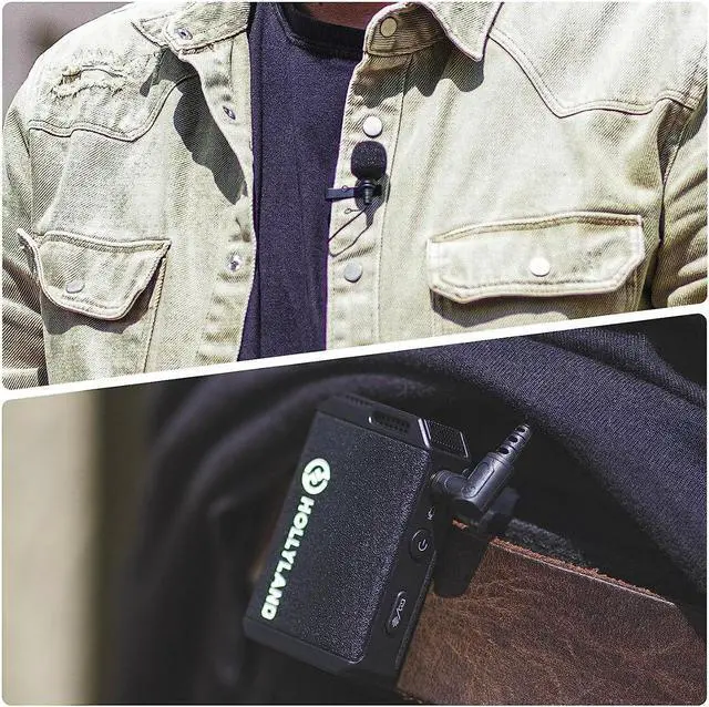 Alt view image 5 of 12 - Hollyland Omnidirectional Lavalier Microphone for LARK MAX Mic System (Black)