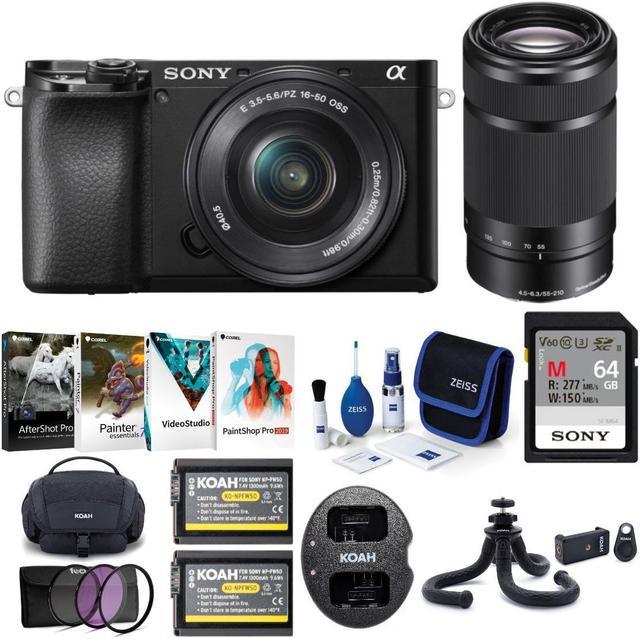 Sony Alpha a6100 Mirrorless Camera with 16-50mm & 55-210mm Lenses