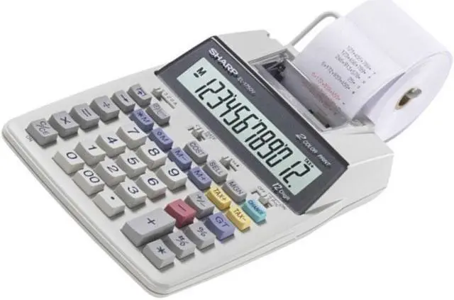 Alt view image 20 of 20 - EL1750V 12-Digit Dual Color Printing Calculator