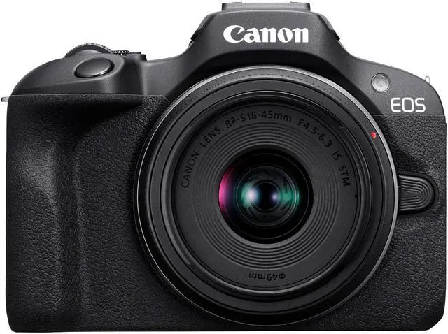 Alt view image 5 of 9 - Canon EOS R100 RF-S18-45mm F4.5-6.3 is STM Lens Kit, Mirrorless Camera, RF Mount, 24.1 MP, Continuous Shooting, Eye Detection AF, Full HD Video, 4K, Lightweight, Wi-Fi, Bluetooth, Content Creation
