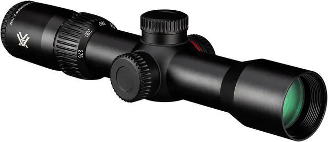 Alt view image 2 of 7 - Vortex Crossfire II 2-7x32 Crossbow Scope with 30mm Rings 2-Piece Set and Hat