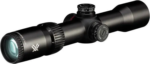 Alt view image 7 of 7 - Vortex Crossfire II 2-7x32 Crossbow Scope with 30mm Rings 2-Piece Set and Hat