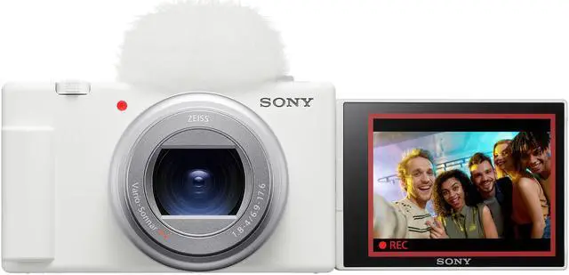 Alt view image 6 of 19 - Sony ZV-1 II Vlog Camera for Content Creators and Vloggers (White)