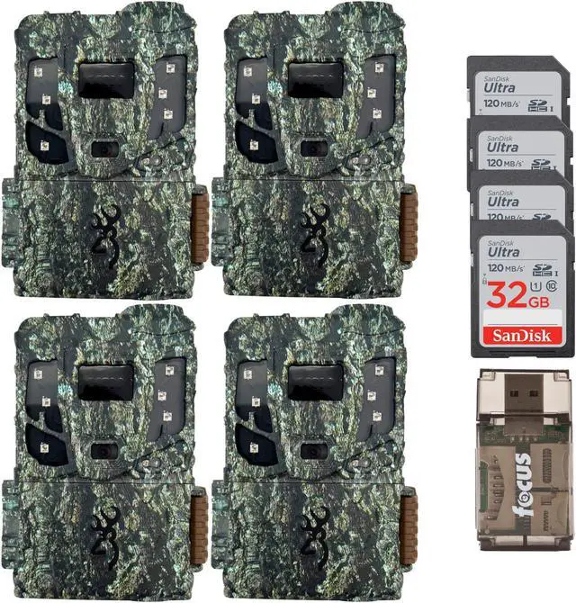 Main image of Browning 4PK Pro Scout Max Extreme HD Trail Camera w/32GB M/Card & Reader