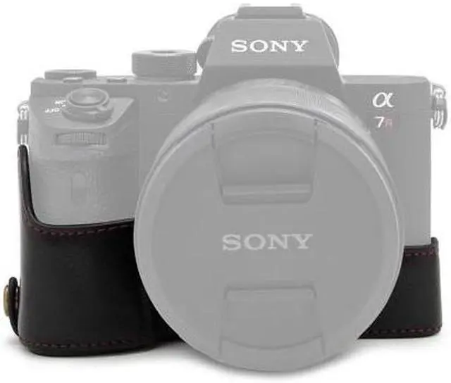 Alt view image 6 of 7 - Leather Camera Case for A7RM3 and A7M3 (Black)