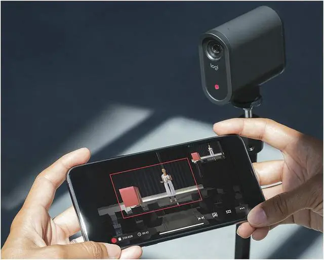 Alt view image 7 of 7 - Logitech Mevo Start 1080p Live Streaming Camera Bundle with Microphone Stand