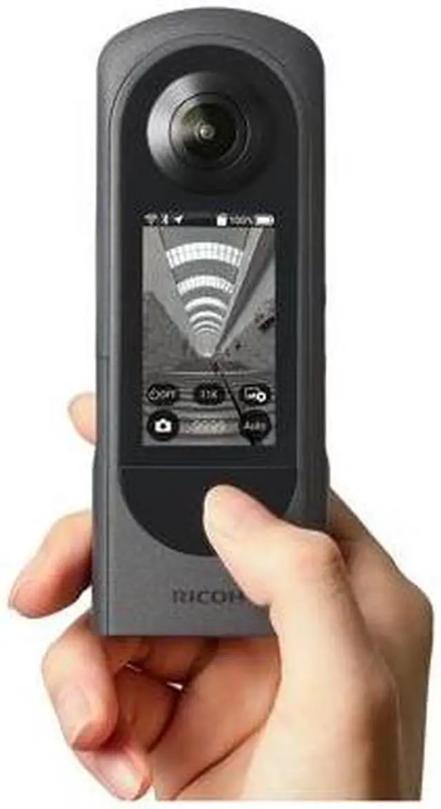 Alt view image 7 of 7 - Ricoh Theta X 360-Degree Camera with Lens Cap for Theta X and Photo Software