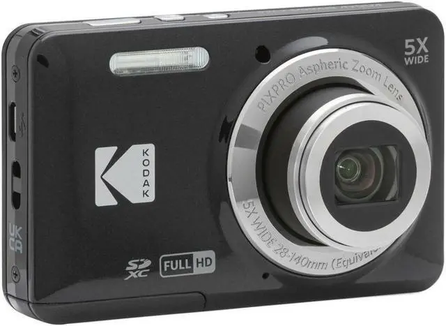 Alt view image 4 of 7 - Kodak PIXPRO Friendly Zoom FZ55 Digital Camera (Black) with 32GB Memory Card