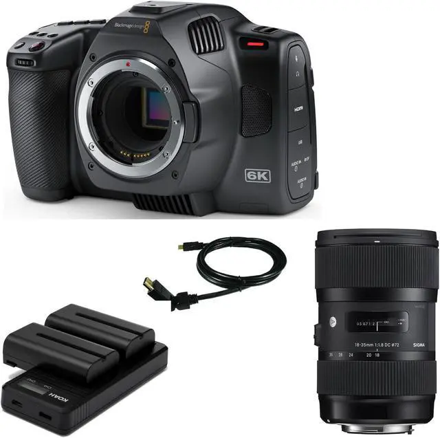 Main image of Blackmagic Pocket Cinema Camera 6K G2 (Canon EF) Bundle with 18-35mm Accessories