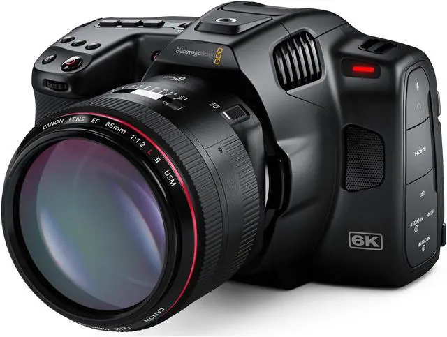 Alt view image 6 of 7 - Blackmagic Pocket Cinema Camera 6K G2 (Canon EF) Bundle with 18-35mm Accessories