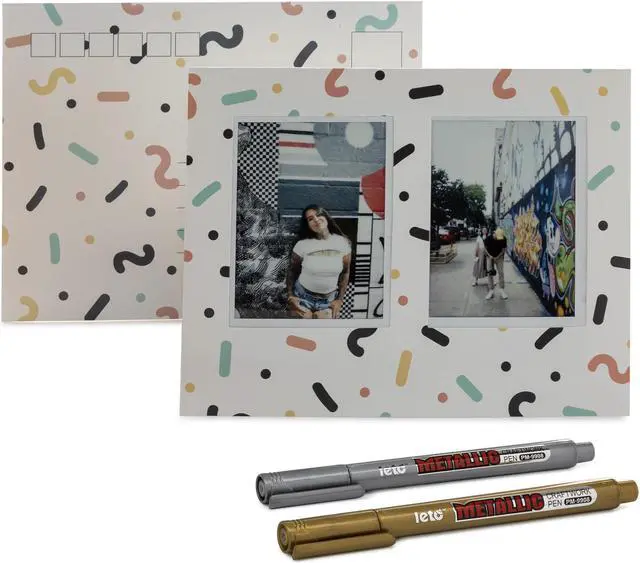 Alt view image 2 of 7 - Focus Camera Instax Mini Postcard Set (20-pack, 10 White/10 Mixed)