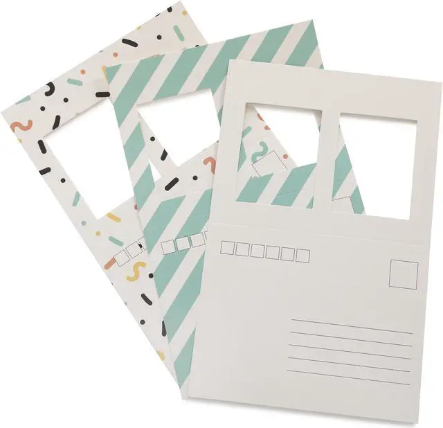 Alt view image 3 of 7 - Focus Camera Instax Mini Postcard Set (20-pack, 10 White/10 Mixed)