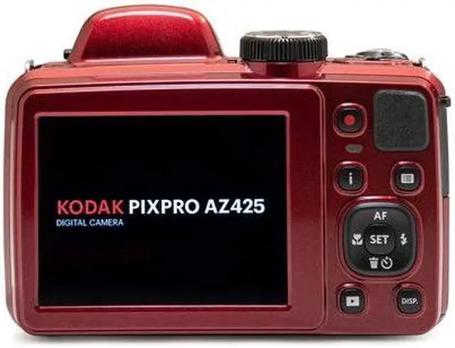 Alt view image 7 of 7 - Kodak PIXPRO AZ425 Astro Zoom 20MP Camera with 42x Zoom (Red) with Accessory kit