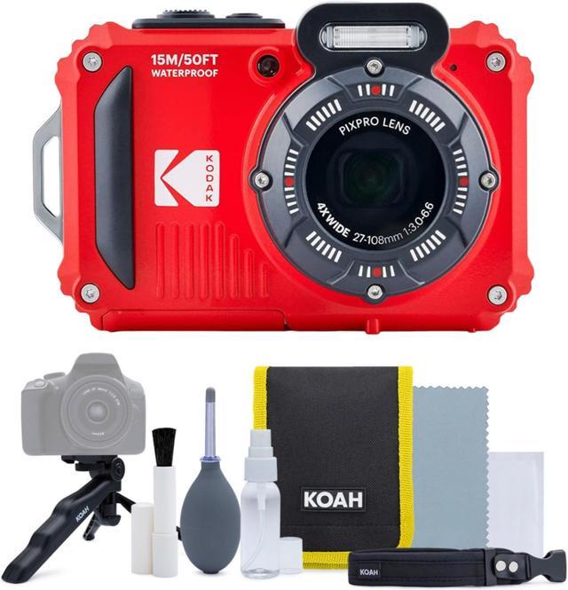 Kodak Pixpro WPZ2 Waterproof Shockproof 16MP 4x 2.7-Inch LCD Camera (Red)  Bundle - Newegg.com