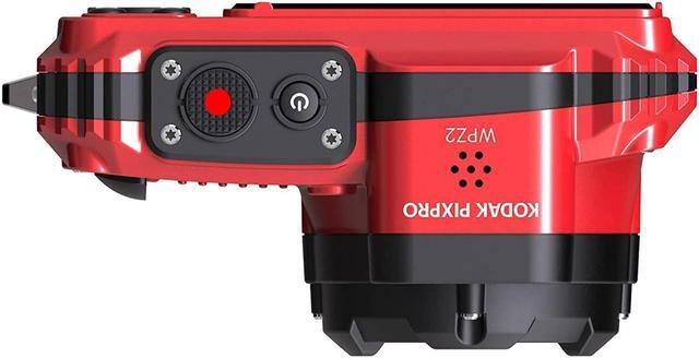 Alt view image 4 of 7 - Kodak Pixpro WPZ2 Waterproof Shockproof 16MP 4x 2.7-Inch LCD Camera (Red) Bundle