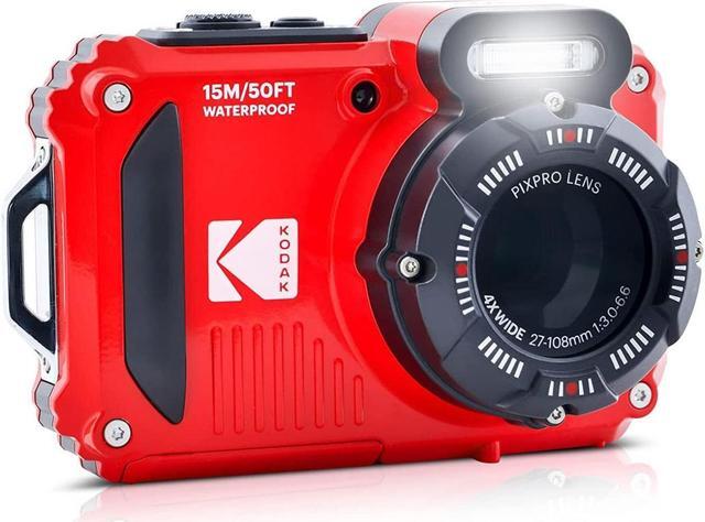 Alt view image 6 of 7 - Kodak Pixpro WPZ2 Waterproof Shockproof 16MP 4x 2.7-Inch LCD Camera (Red) Bundle