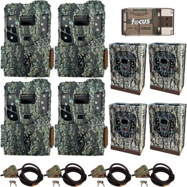 Main image of Browning 4PK Pro Scout Max HD Cell TrailCamera, Sec/Box, LockCable 32GB M/CRD,CR