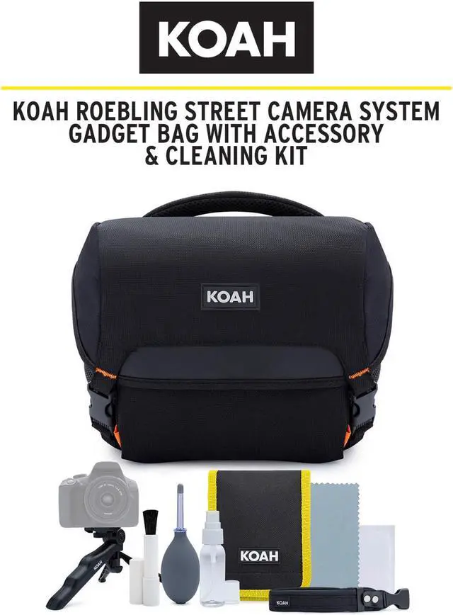 Alt view image 3 of 7 - Koah Roebling Street Camera System Gadget Bag with Accessory & Cleaning Kit