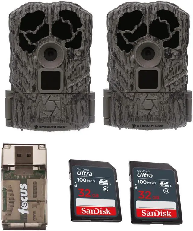 Main image of Stealth Cam Browtine 16MP Trail Camera w/32GB SD Card and Card Reader (2-Pack)
