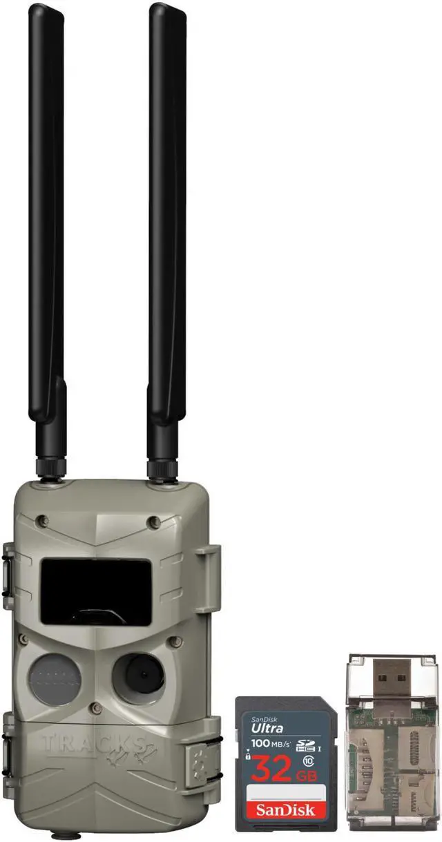 Alt view image 2 of 7 - Cuddeback Tracks Low-Glow Cell Camera with 32GB Memory Card and Card Reader