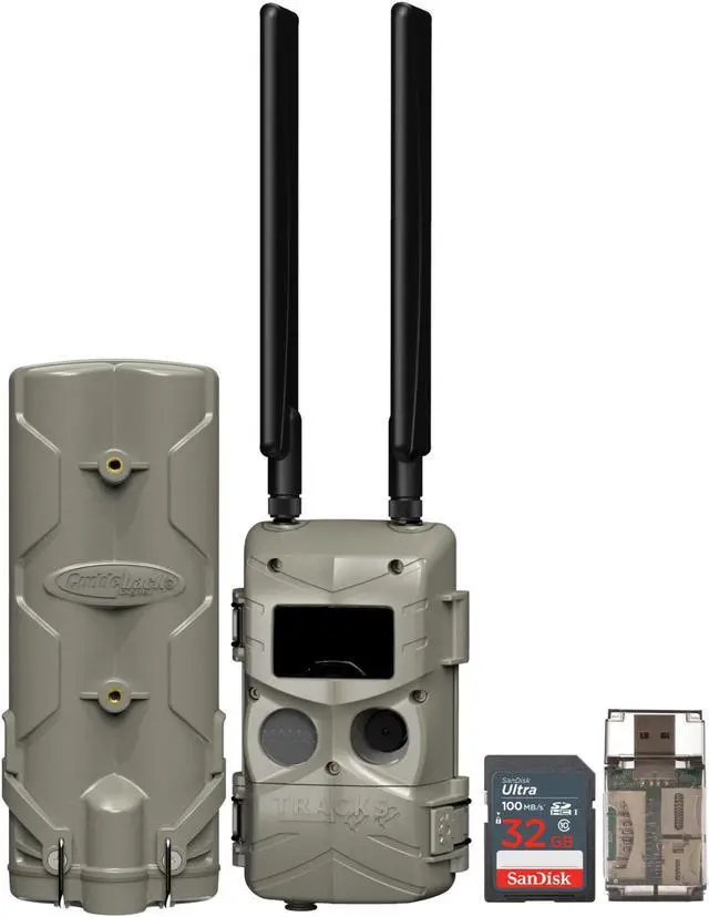 Alt view image 3 of 7 - Cuddeback Tracks Low-Glow Cell Camera w/Power Bank, Memory Card and Card Reader
