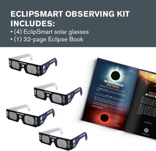 Alt view image 8 of 11 - Celestron EclipSmart Solar Shades Observing Kit