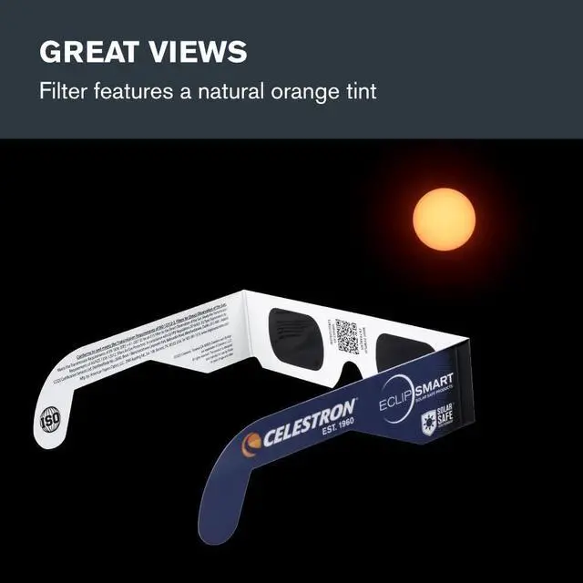 Alt view image 10 of 11 - Celestron EclipSmart Solar Shades Observing Kit