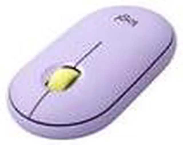 Alt view image 12 of 18 - Logitech Pebble M350 Wireless Mouse - Optical - Wireless - Bluetooth/Radio Frequency - 2.40 GHz - Lavender Lemonade - USB - 1000 dpi - Scroll Wheel - 3 Button(s)