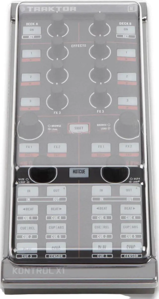 Alt view image 3 of 11 - decksaver ni kontrol x1/f1 smoked/clear cover dspckontrolx1f1