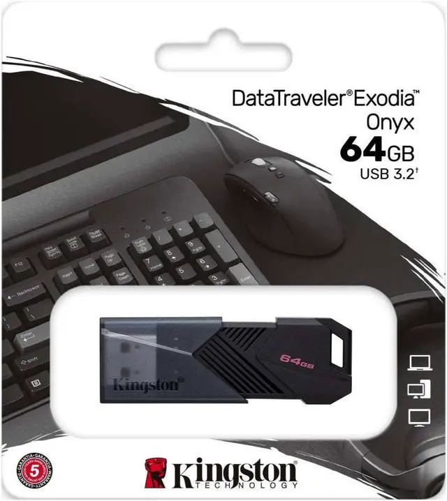 Alt view image 10 of 10 - KINGSTON DataTraveler Exodia Onyx  DTXON   64GB USB 3.2 Gen 1 Flash Drive