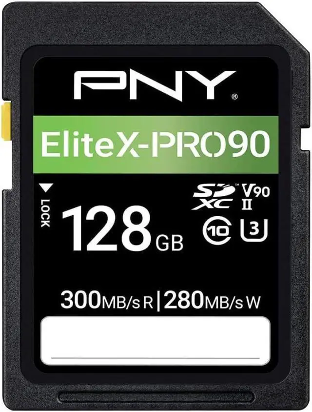 Alt view image 2 of 11 - pny 128gb x-pro 90 class 10 u3 v90 uhs-ii sdxc flash memory card - 300mb/s, class 10, u3, v90, 8k uhd, 4k uhd, full hd, uhs-ii, full size sd