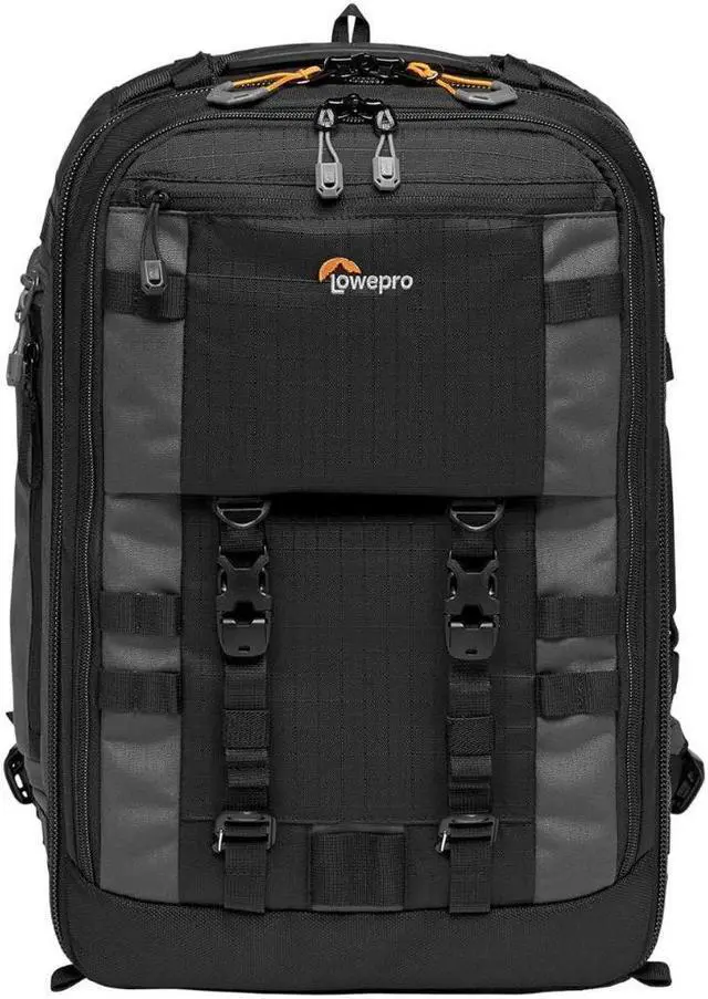 Alt view image 16 of 20 - Lowepro Pro Trekker BP 350 AW II Backpack for Pro CSC/STD DSLR, Black/Dark Gray
