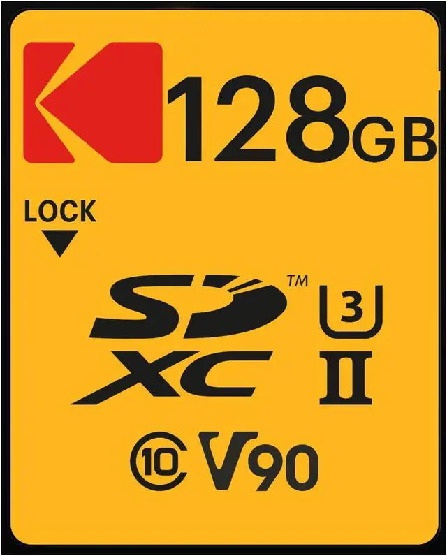 Alt view image 4 of 8 - kodak 128gb uhs-ii u3 v90 ultra pro sdxc memory card - up to 290mb/s read speed and 230mb/s write speed