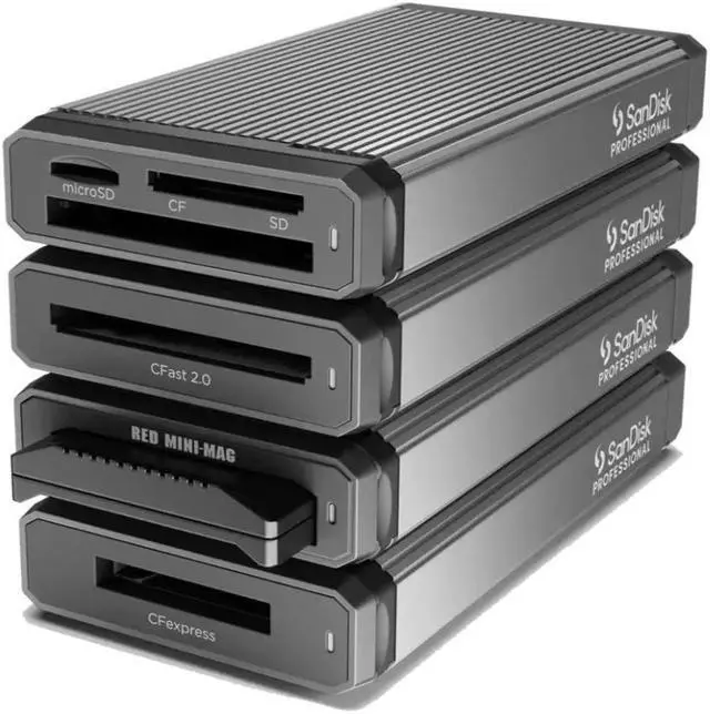 Alt view image 9 of 16 - SanDisk Professional PRO-READER CFast 10 GB/s CFast CFast 2.0 USB 3.2 (Gen 2) Type C External